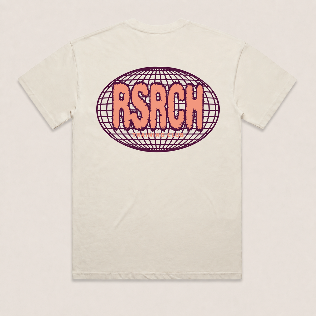 T-Shirt Oversize Globe Training Club - Cream & Orange