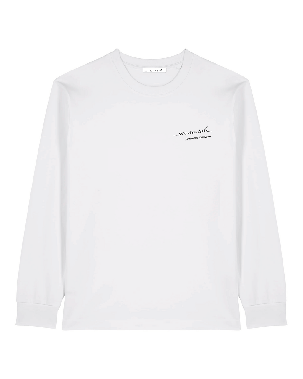 T-Shirt Manches Longues Calligraphie - White