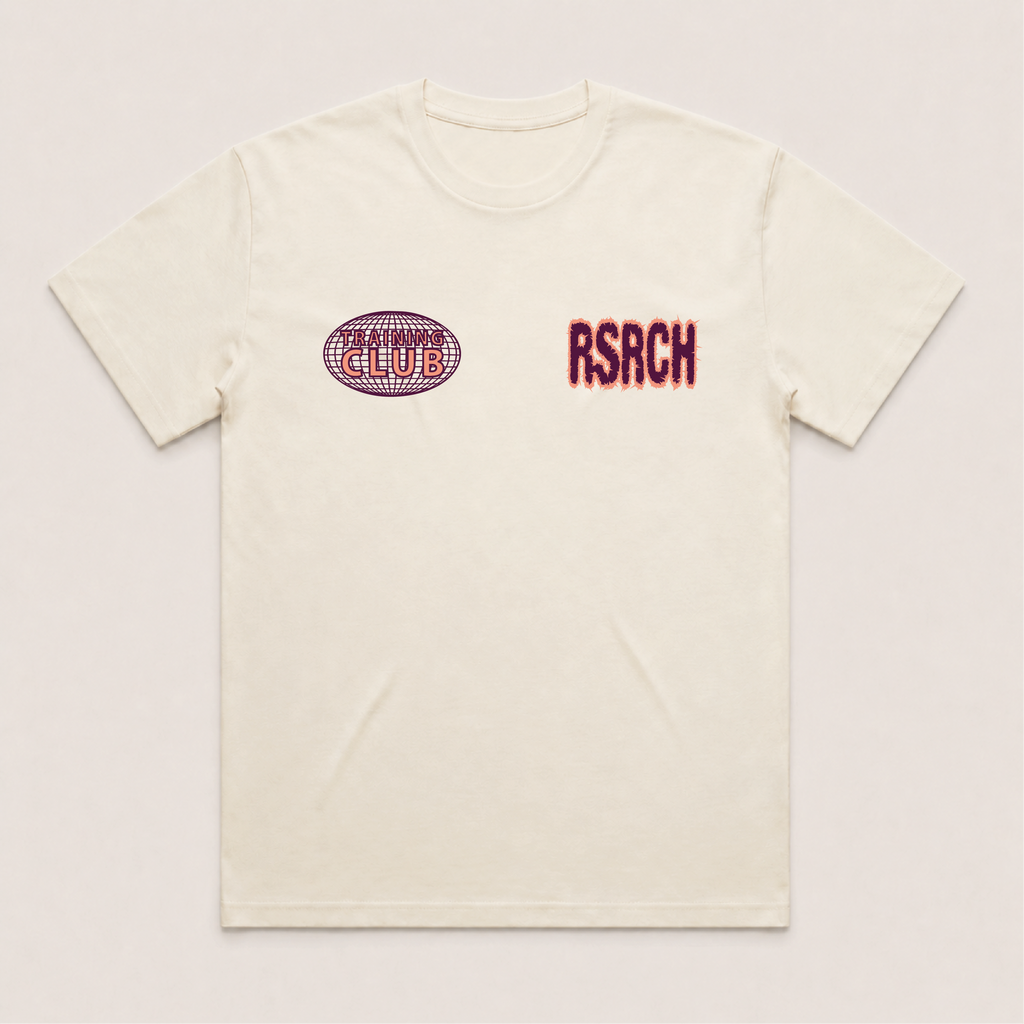 T-Shirt Oversize Globe Training Club - Cream & Orange