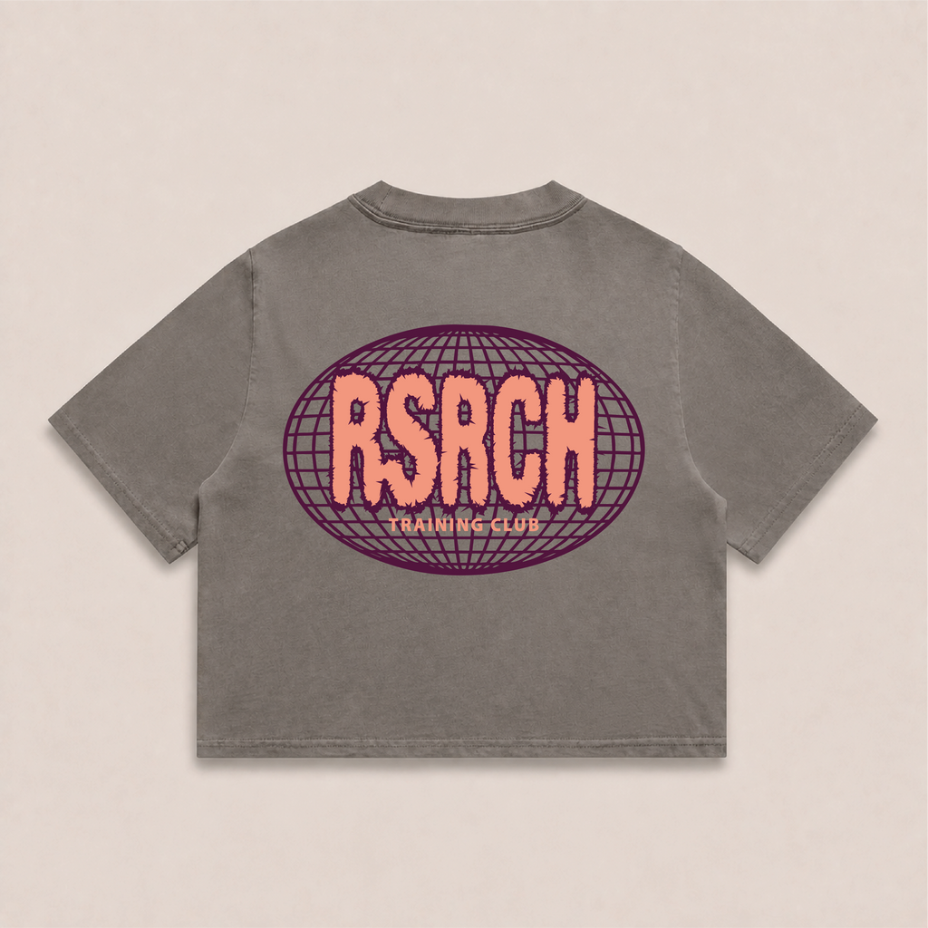 Crop Oversize Globe Training Club - Grey & Orange