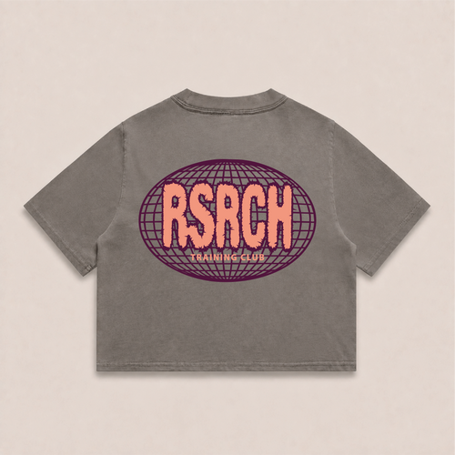 Crop Oversize Globe Training Club - Grey & Orange