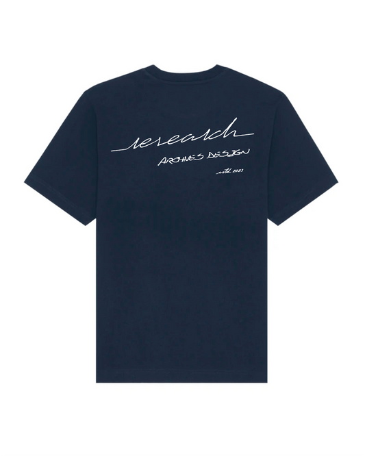 T-Shirt Oversize Calligraphie - Navy