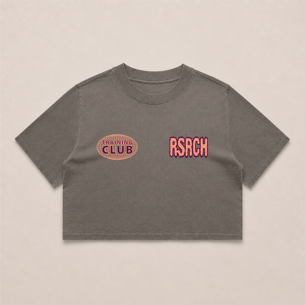 Crop Oversize Globe Training Club - Grey & Orange