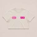 Crop Oversize Globe Training Club - Cream & Pink
