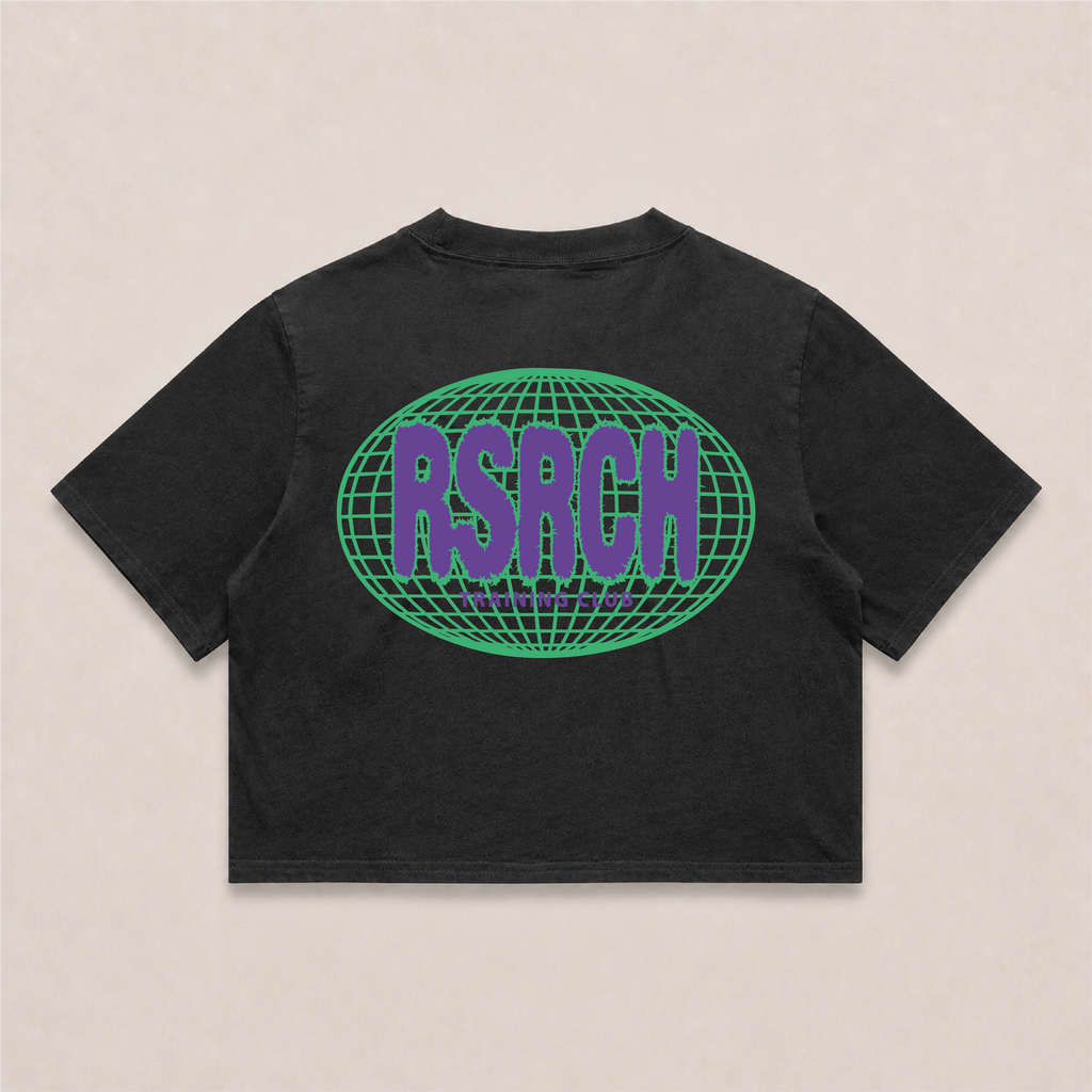 Crop Oversize Globe Training Club - Black & Green