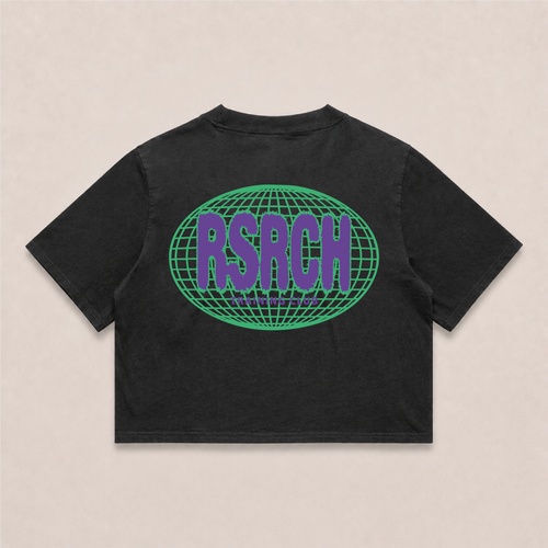 Crop Oversize Globe Training Club - Black & Green