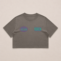 Crop Oversize Globe Training Club - Grey & Purple