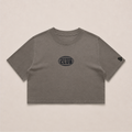 Crop Oversize Globe Basics - Grey