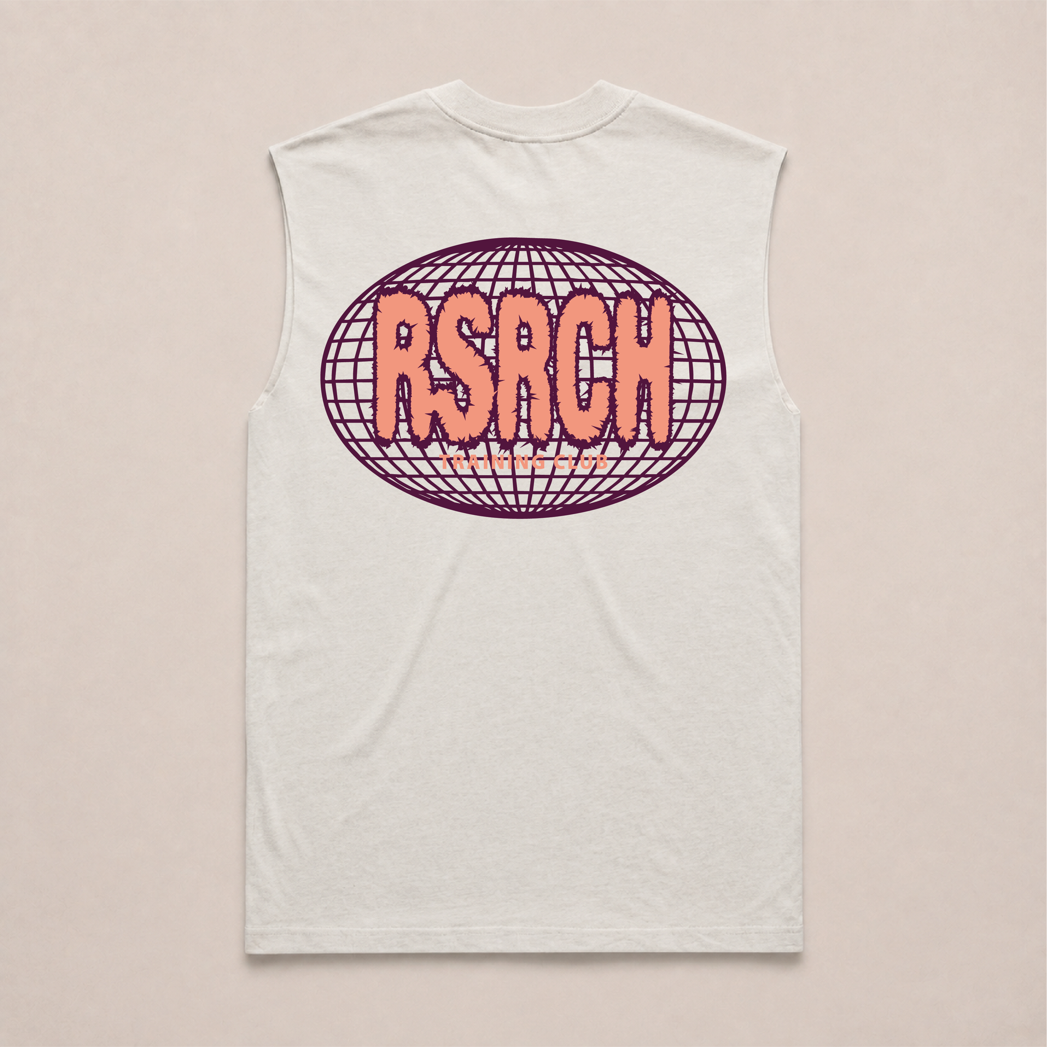 Tank Oversize Globe Training Club - Cream & Orange