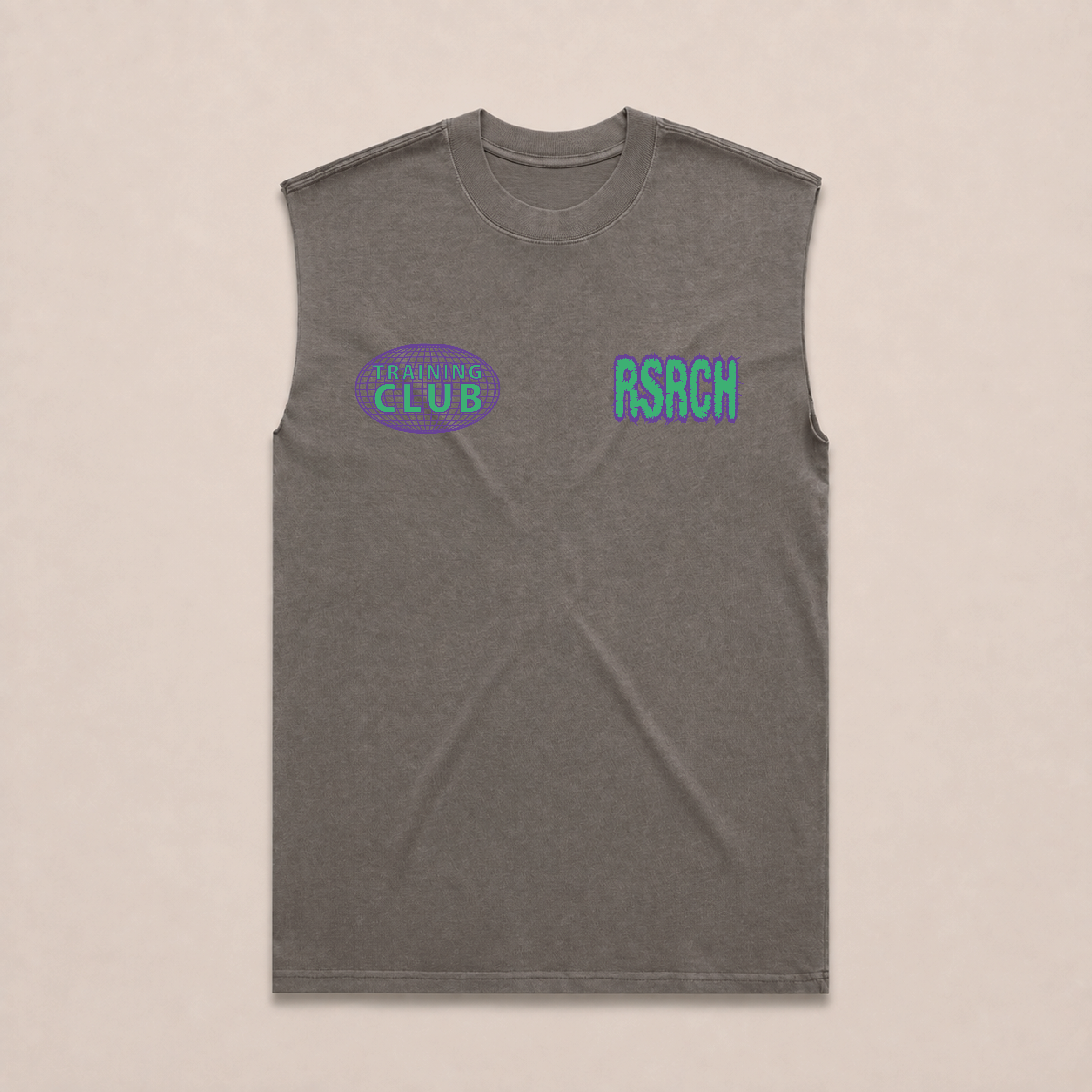 Tank Oversize Globe Training Club - Grey & Green
