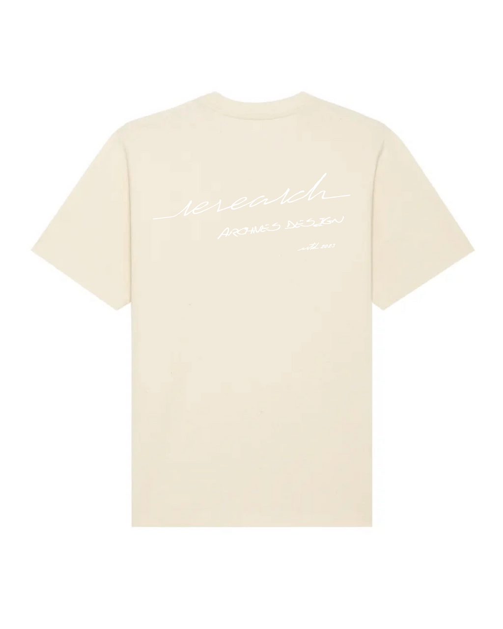 T-Shirt Oversize Calligraphie - Natural