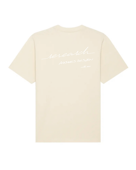 T-Shirt Oversize Calligraphie - Natural