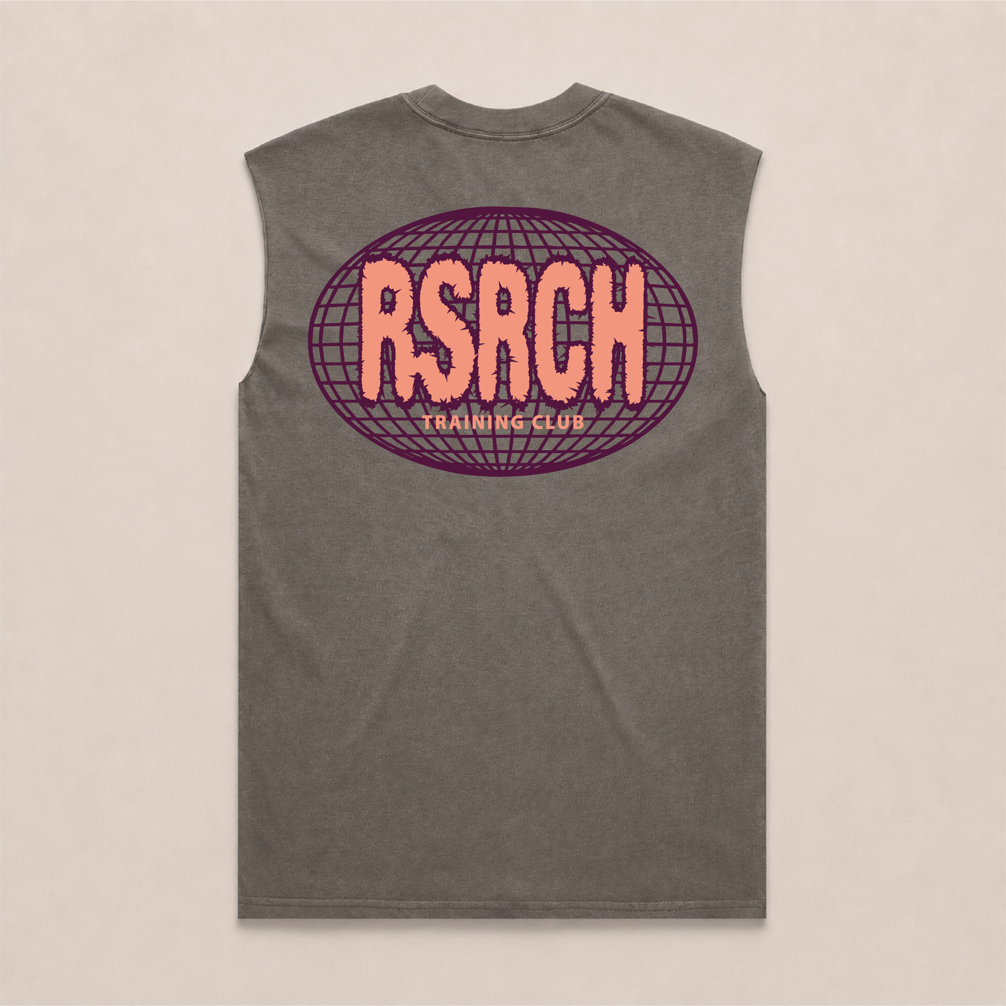 Tank Oversize Globe Training Club - Grey & Orange