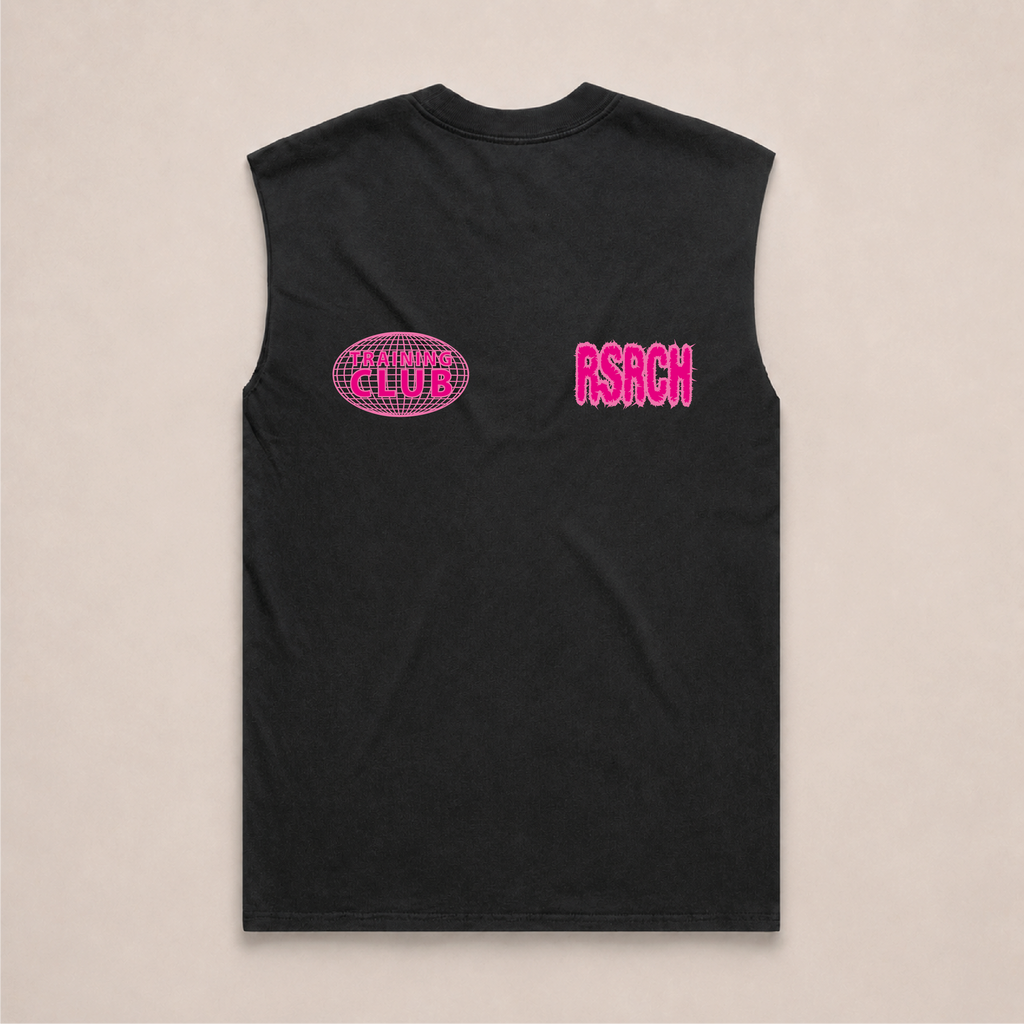 Tank Oversize Globe Training Club - Black & Pink