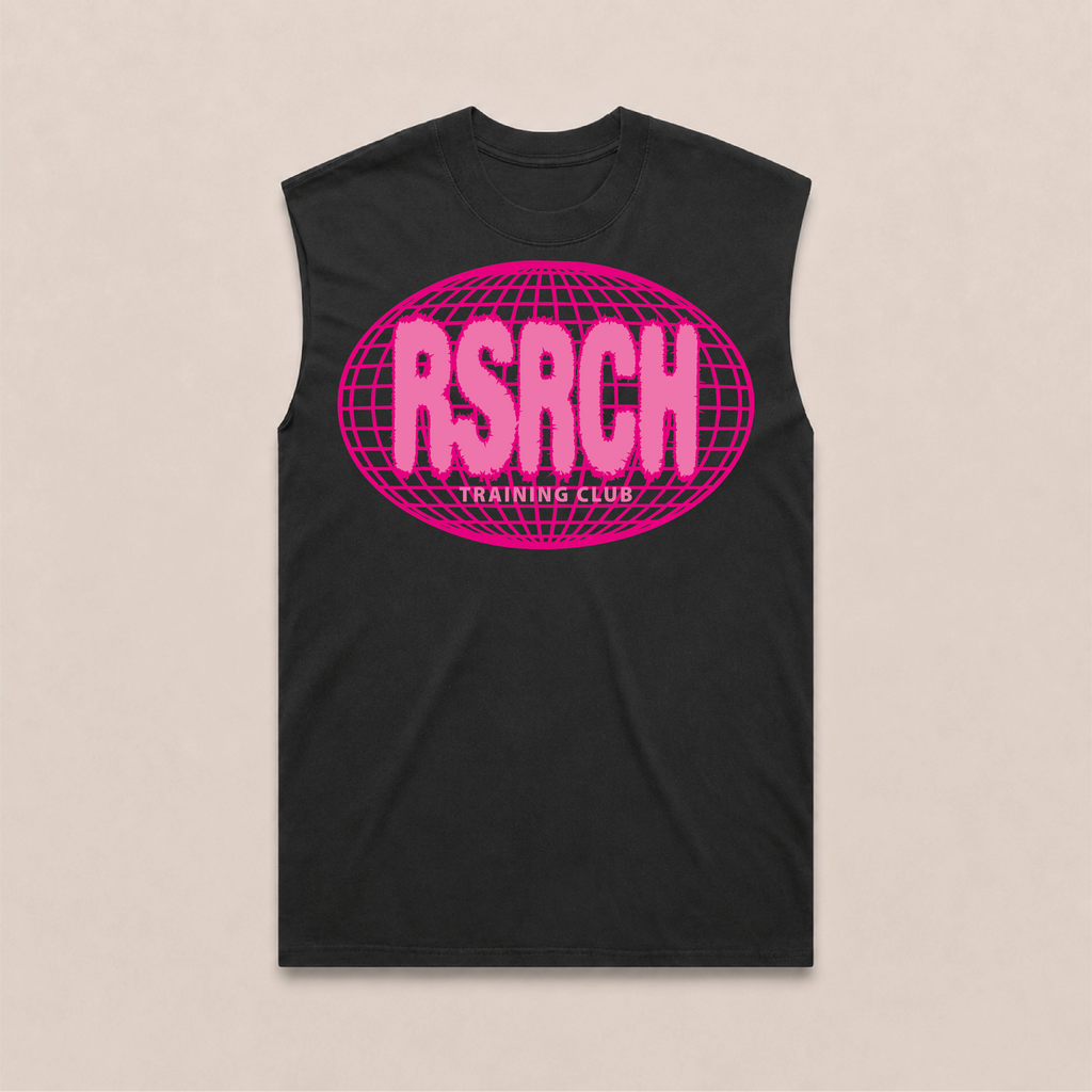 Tank Oversize Globe Training Club - Black & Pink