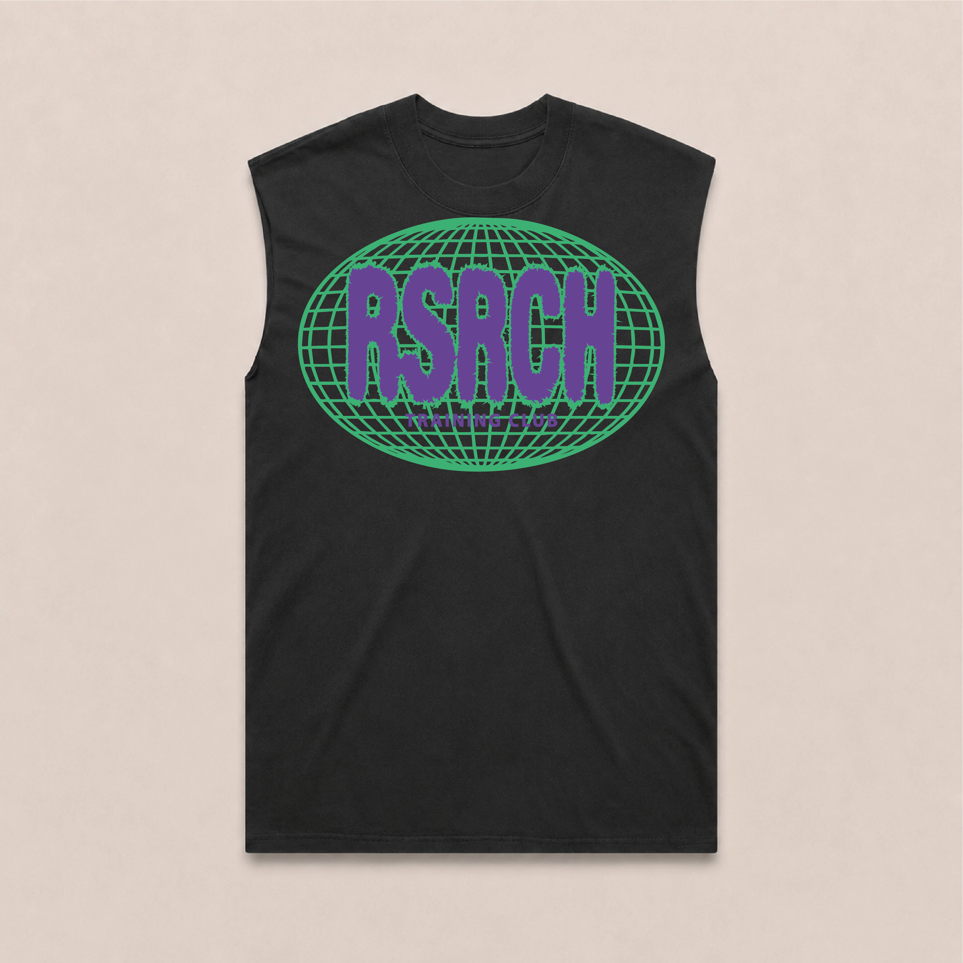 Tank Oversize Globe Training Club - Black & Green