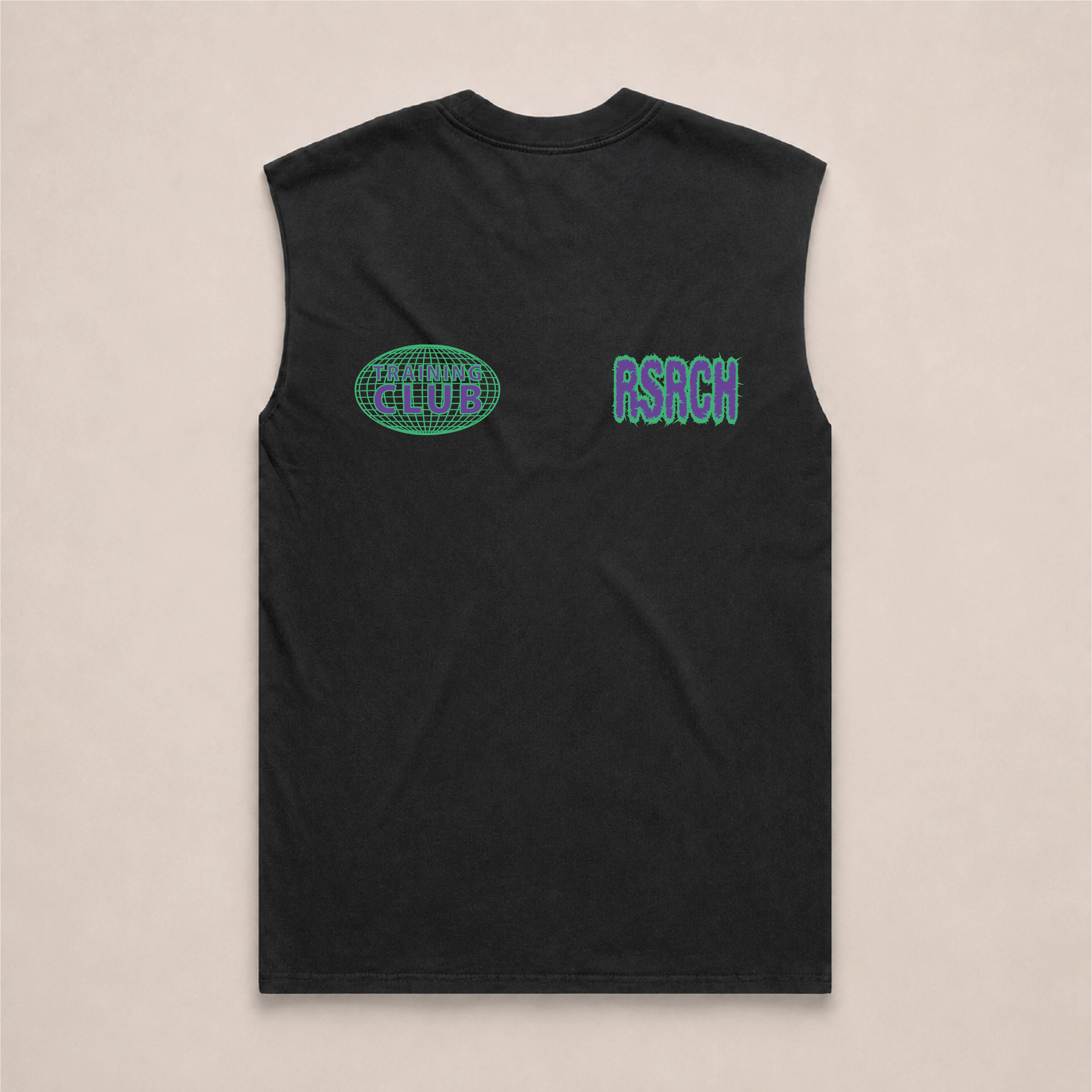 Tank Oversize Globe Training Club - Black & Green