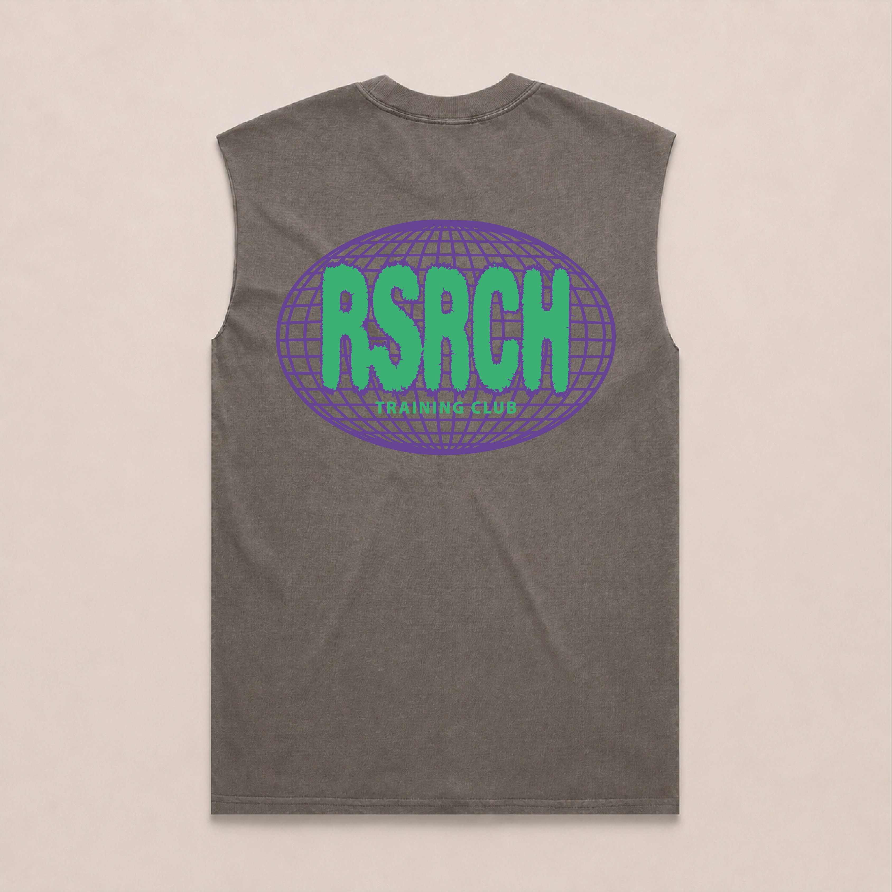 Tank Oversize Globe Training Club - Grey & Green