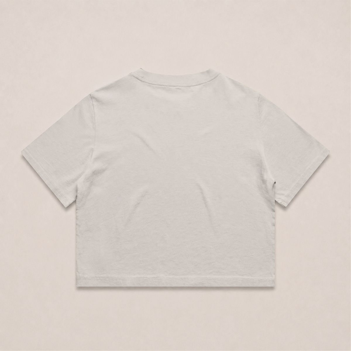 Crop Oversize Globe Basics - Cream