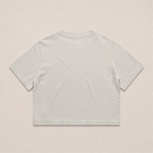 Crop Oversize Globe Basics - Cream