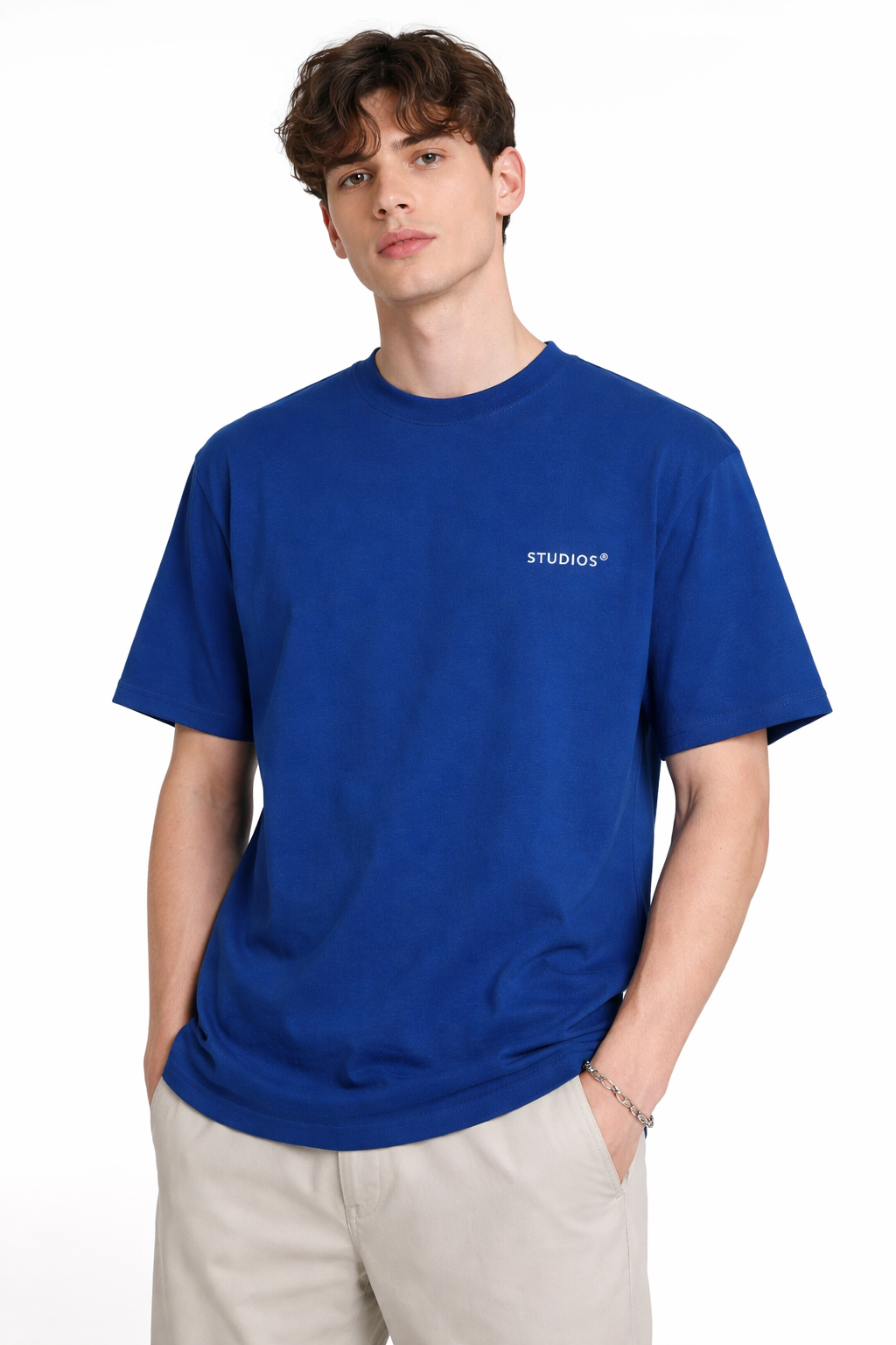 T-Shirt Oversize Social Club - Worker Blue