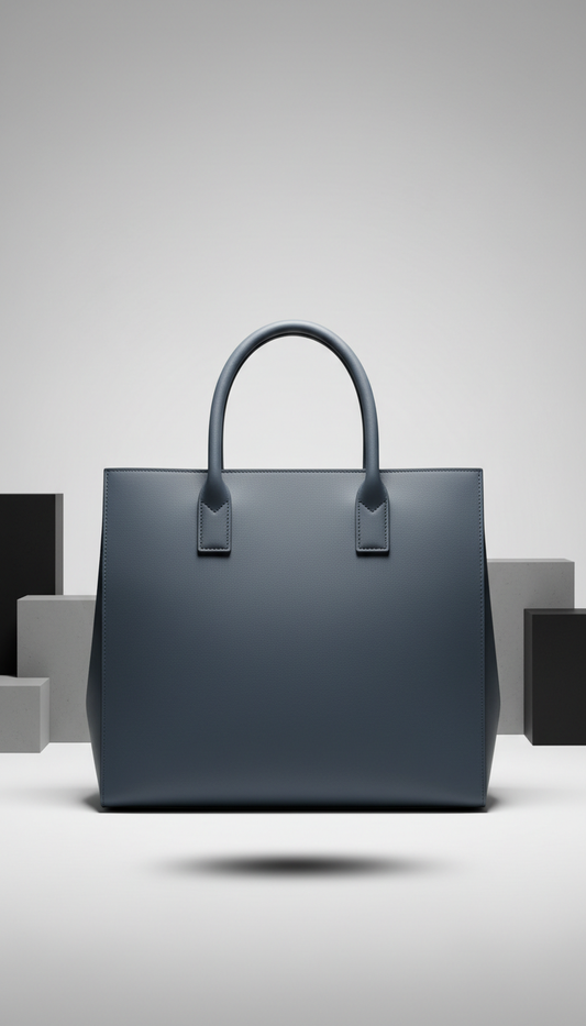 Tote bag bleu ardoise